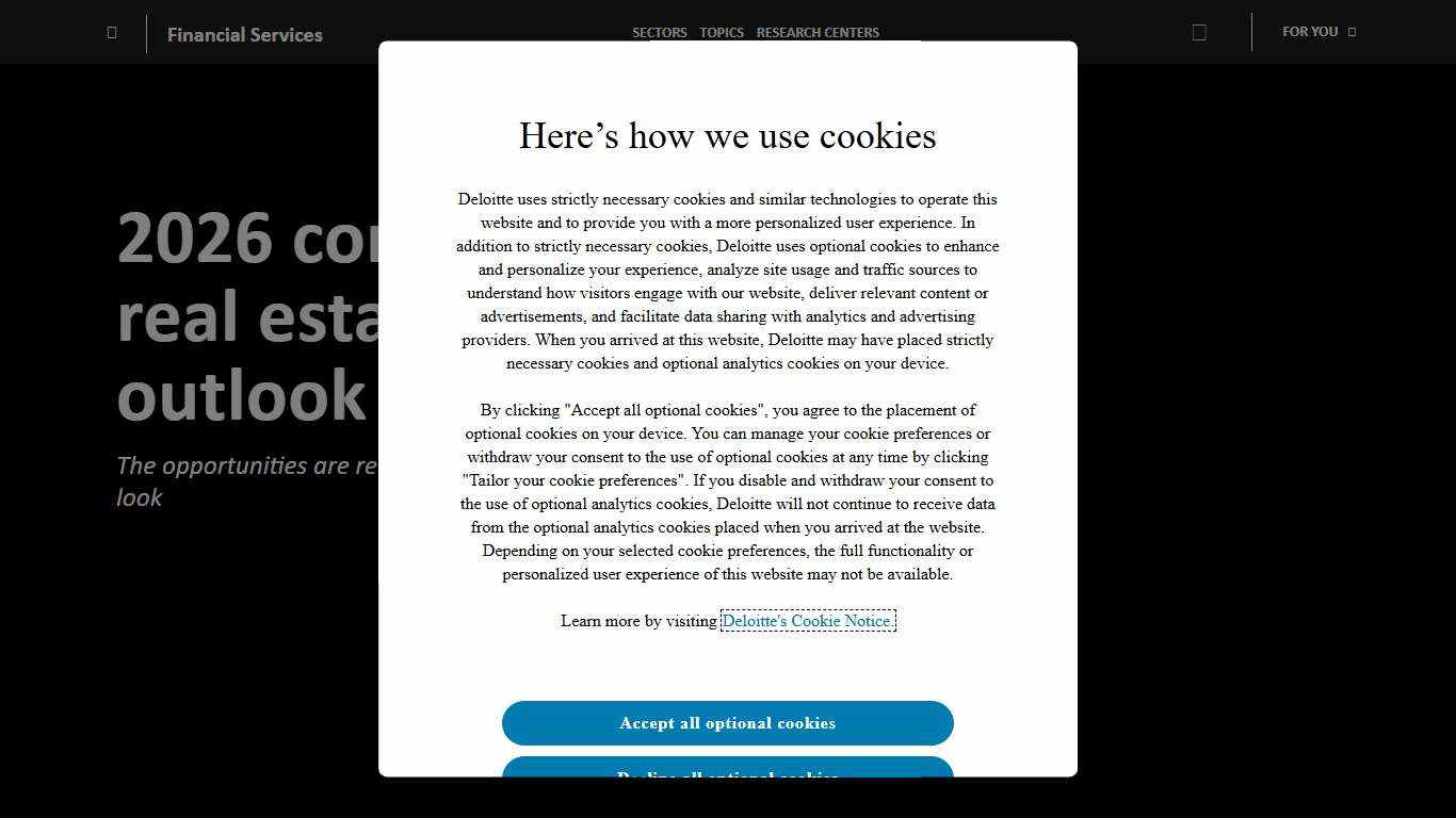 2026 commercial real estate outlook | Deloitte Insights